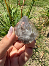 Load image into Gallery viewer, Natural Enhydro Quartz w/ Moving Bubble &amp;/or Carbon/Black Inclusions,A485
