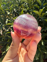 Load image into Gallery viewer, Rainbow Candy Fluorite Sphere, Stunning Rainbow Fluorite Ball

