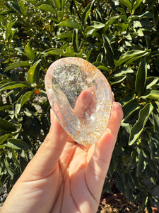 Mini Clear Quartz Offering Bowl,Crystal Quartz Altar Bowl,Crystal Tray,B96