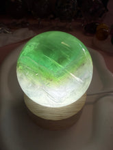 Load image into Gallery viewer, Natural Green Fluorite sphere
