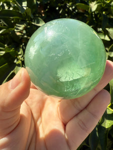 Green Fluorite Crystal Ball – Natural Healing Stone Sphere