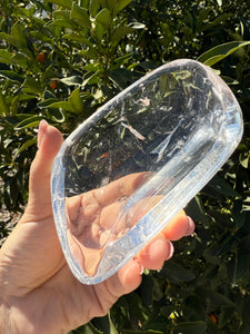Clear Quartz Offering Bowl,Crystal Quartz Altar Bowl,Crystal Tray,B83