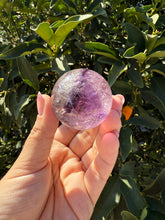 Load image into Gallery viewer, Natural Phantom Amethyst Crystal Sphere
