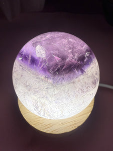 Phantom Amethyst Crystal Sphere