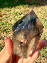 Load image into Gallery viewer, Garden Phantom Quartz Crystal Tower – Natural Lodolite Point
