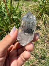 Load image into Gallery viewer, Natural Enhydro Quartz w/ Moving Bubble &amp;/or Carbon/Black Inclusions,A489
