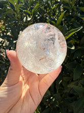 Load image into Gallery viewer, Large Rainbow Clear Quartz Crystal Sphere – Natural Healing Stone Ball- A43
