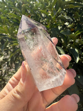 Load image into Gallery viewer, Garden Quartz Crystal Point Tower – Clear Quartz with Unique Inclusions, A81
