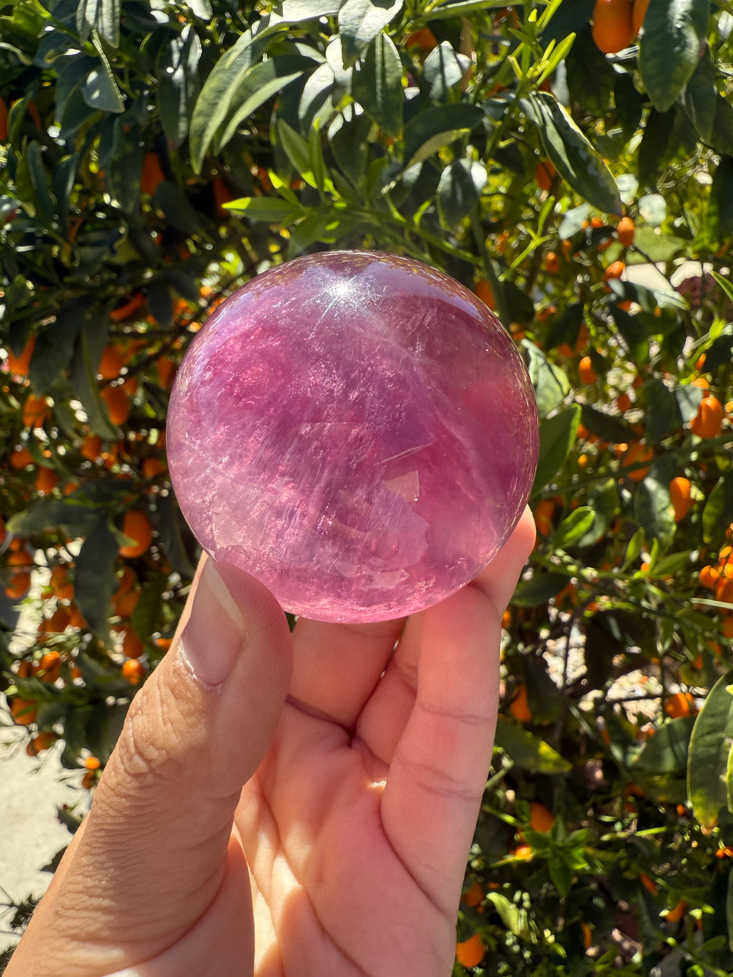 No perfect On Sale!High Quality Candy Fluorite Sphere, A107