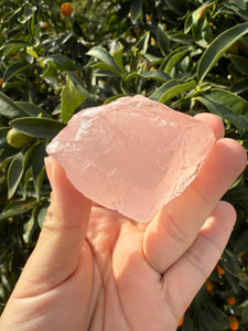 ROSE QUARTZ Raw Crystal - Madagascar,119g