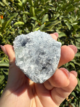 Load image into Gallery viewer, Bright clear Fluorite with Druzy Quartz on matrix, Fluorite on Quartz

