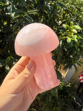 Load image into Gallery viewer, Large Rose Quartz Mushroom Crystal Sculpture
