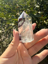 Load image into Gallery viewer, Garden Quartz Crystal Point Tower – Clear Quartz with Unique Inclusions, A81
