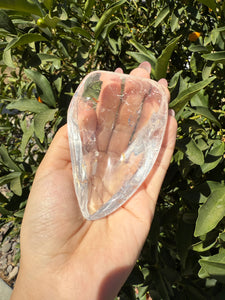 Mini Clear Quartz Offering Bowl,Crystal Quartz Altar Bowl,Crystal Tray,B89