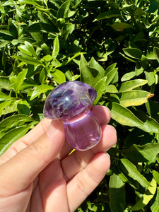 Resin small cute Amethyst mushroom