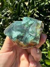 Load image into Gallery viewer, Green Cubic Fluorite Cluster, Fluorite Mineral Specimen C
