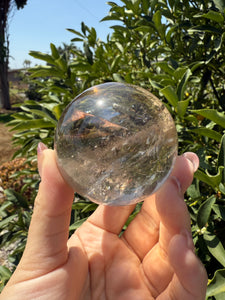 High Quality Light Smoky Quartz Crystal Sphere Smoky Quartz Ball,A64