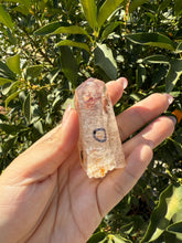Load image into Gallery viewer, Trigonic Enhydro Quartz from Madagascar,Crystal Point with Water Inclusion,A98
