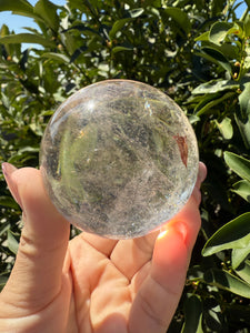 Rainbow Clear Quartz Crystal Sphere,Natural Healing Stone Ball,A116