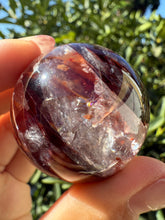 Load image into Gallery viewer, High Quality Fire Quartz Sphere,Premium Hematoid Quartz Crystal Ball,A102
