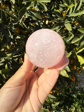 Load image into Gallery viewer, Big Sale! 5.9cm Rose Quartz Sphere
