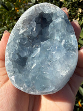 Load image into Gallery viewer, Celestite Geode Egg,Raw Celestine for Calming Energy,A285
