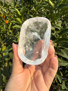Mini Clear Quartz Offering Bowl,Crystal Quartz Altar Bowl,Crystal Tray,B69