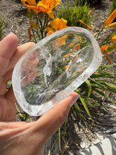 Load image into Gallery viewer, Small Clear Quartz Offering Bowl,Crystal Quartz Altar Bowl,Crystal Tray,B149
