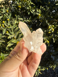 Small Natural Crystal Cluster with Unique Textures