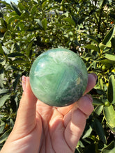 Load image into Gallery viewer, Natural Feather Fluorite Sphere,Snowflake Quartz Crystal Fluorite Ball,A215

