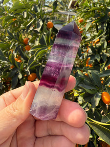 A+ Grade Rainbow Fluorite Tower Point A