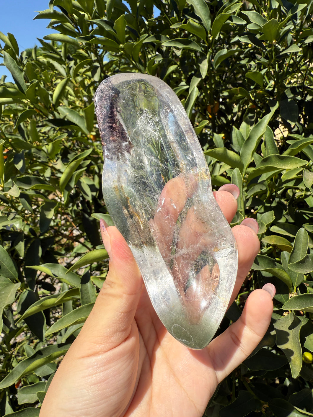 Small Garden Quartz Offering Bowl,Crystal Quartz Altar Bowl,Crystal Tray,B92