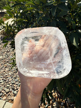 Load image into Gallery viewer, Large Clear Quartz Offering Bowl,Crystal Quartz Altar Bowl,Crystal Tray,B47
