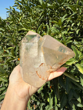 Load image into Gallery viewer, 1.59kg Clear Quartz with Green Phantom Inclusions, Partial Polished Faces
