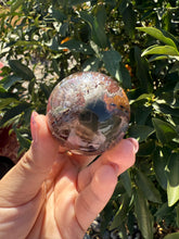 Load image into Gallery viewer, High-Grade Garden Quartz Crystal Sphere – Double-Sided Scenic Crystal Ball
