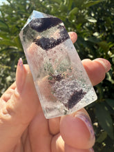 Load image into Gallery viewer, Garden Quartz Crystal Point Tower – Clear Quartz with Unique Inclusions, A81
