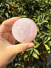 Load image into Gallery viewer, Big Sale! 5.9cm Rose Quartz Sphere
