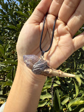 Load image into Gallery viewer, Deer Antler Amethyst Crystal Wand Necklace - Handmade Vintage Mystic Pendant

