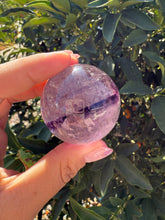 Load image into Gallery viewer, Natural Phantom Amethyst Crystal Sphere
