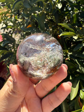 Load image into Gallery viewer, High-Grade Garden Quartz Crystal Sphere – Double-Sided Scenic Crystal Ball
