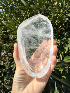 Clear Quartz Offering Bowl,Crystal Quartz Altar Bowl,Crystal Tray,B94