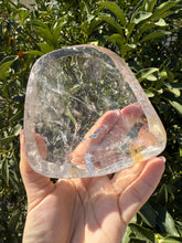 Load image into Gallery viewer, Clear Quartz Offering Bowl,Crystal Quartz Altar Bowl,Crystal Tray,B79
