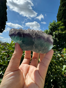 Raw stone Purple Green Cubic Fluorite,Mineral Specimen