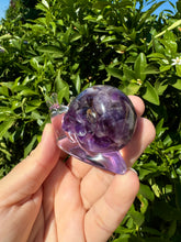 Load image into Gallery viewer, Amethyst Snail Handmade resin sculpture
