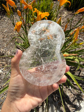 Load image into Gallery viewer, Natural Clear Quartz Gourd Dish,Crystal Tray,Decorative Altar Dish,B156
