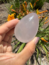 Load image into Gallery viewer, Natural Star Rose Quartz Crystal Egg Pink Healing Crystal Palm Stone,A480
