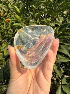 Small Clear Quartz Offering Bowl,Crystal Quartz Altar Bowl,Crystal Tray,B71