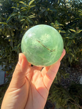 Load image into Gallery viewer, Large Natural Green Fluorite Sphere,6.7cm
