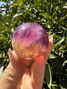 High Quality Candy Fluorite Sphere, Stunning Rainbow Fluorite Ball,A109