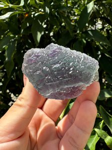 Purple green Gradient Fluorite Mineral Specimen